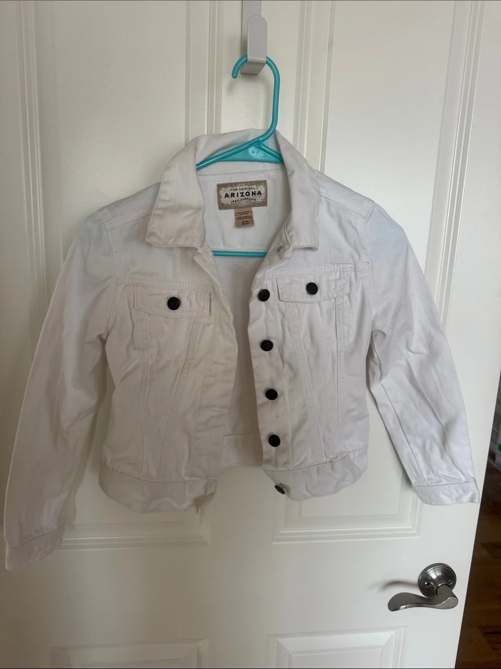 Kid’s White Denim Jean Jacket
